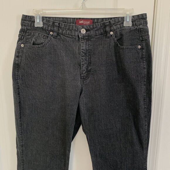 Lee Riveted Ultimate 5 Jeans Straight Leg Denim Black Size 18 S Short - Picture 5 of 6